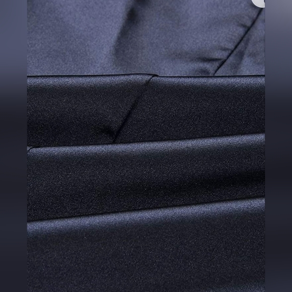 XXXITICAT EUC Women's Satin Cocktail Midi Dress, Dark Blue, Large - Picture 4 of 10